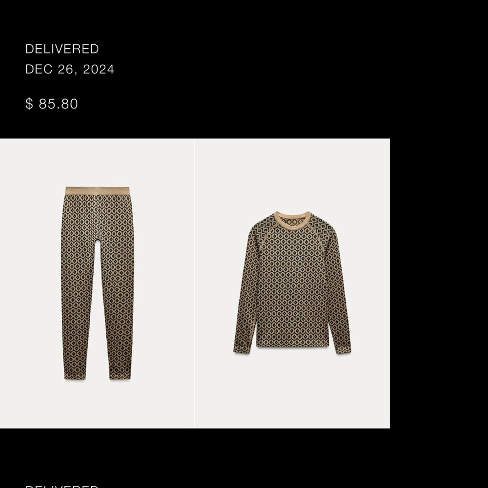 Zara two piece ski set